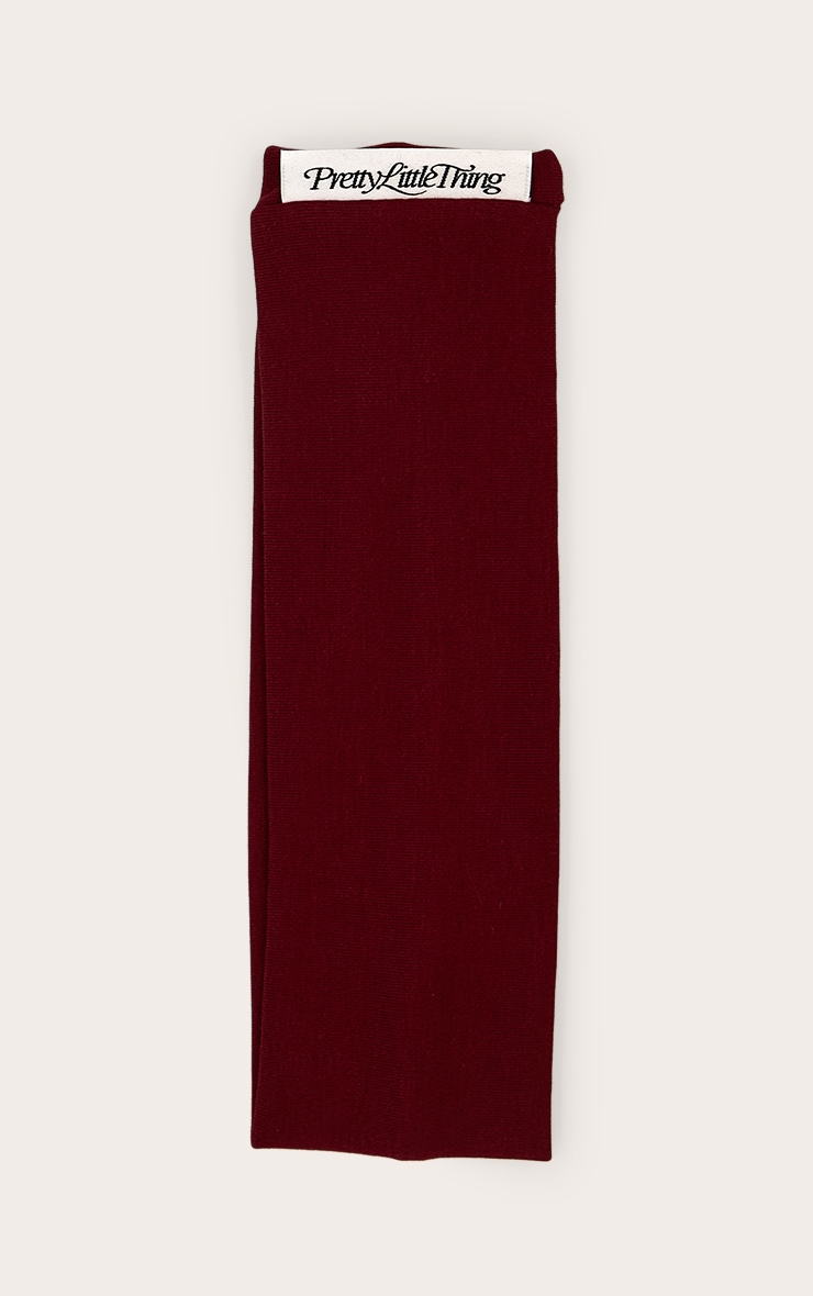 Burgundy Jersey Headband image 2