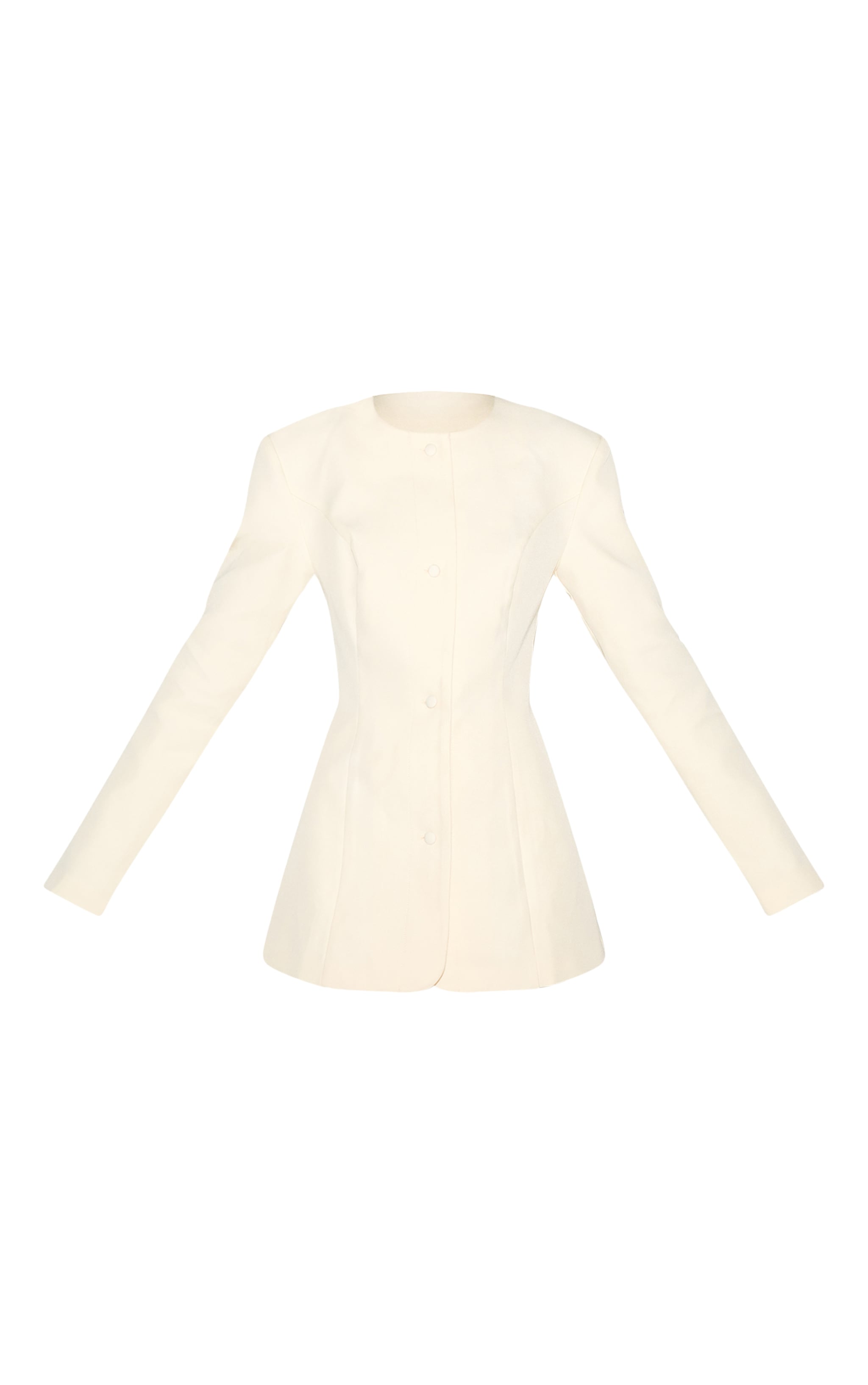 Almond Tailored Fitted Blazer image 5
