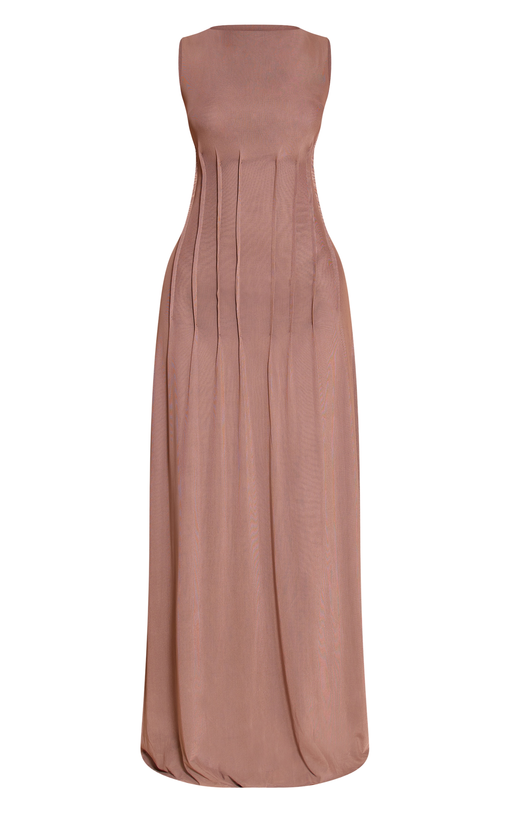 Petite Mauve Front Seam Detail Maxi Dress image 5