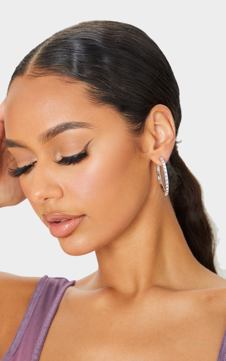 Silver Diamante Assorted Earrings