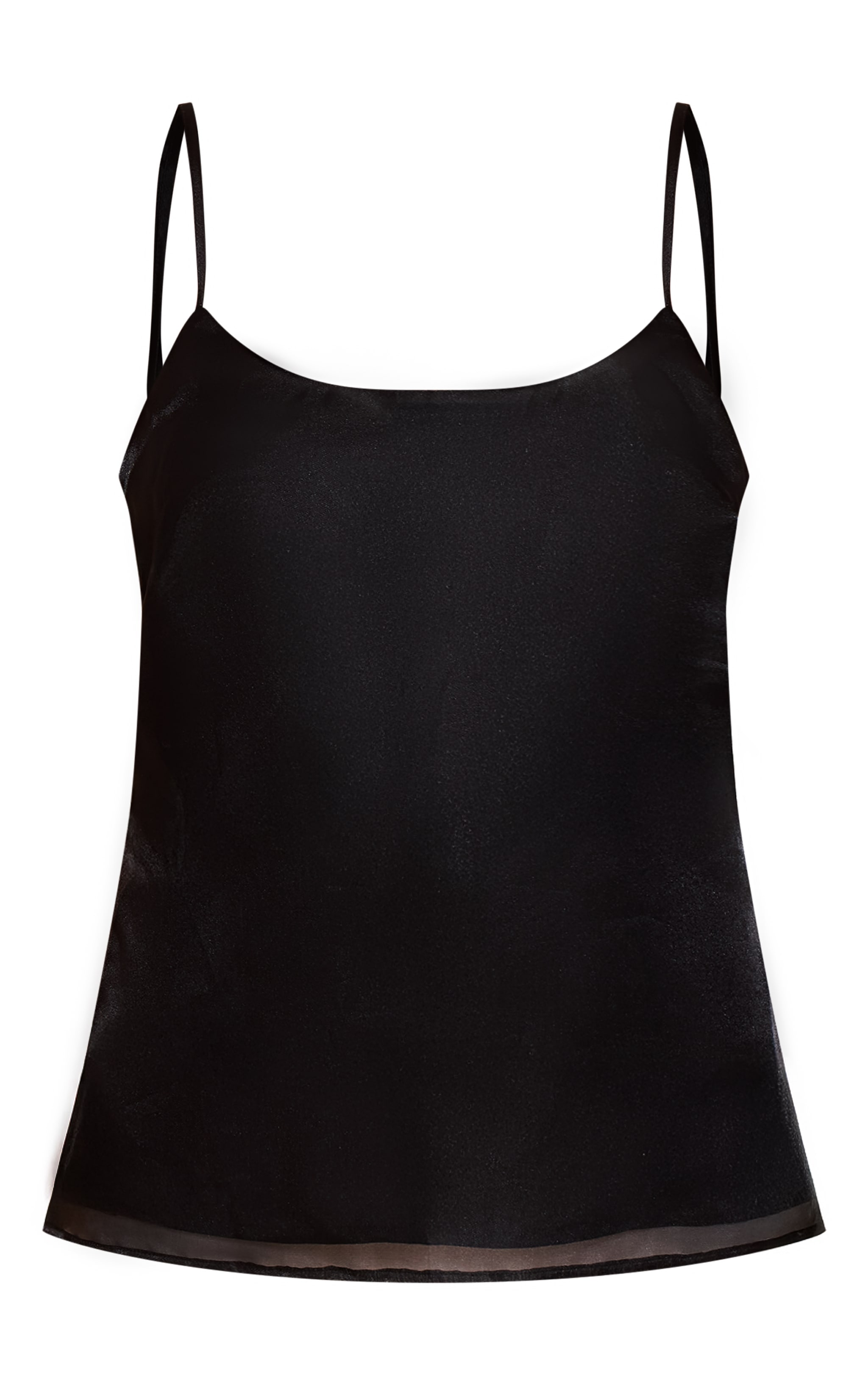 Black Chiffon Strappy Cami Top image 5