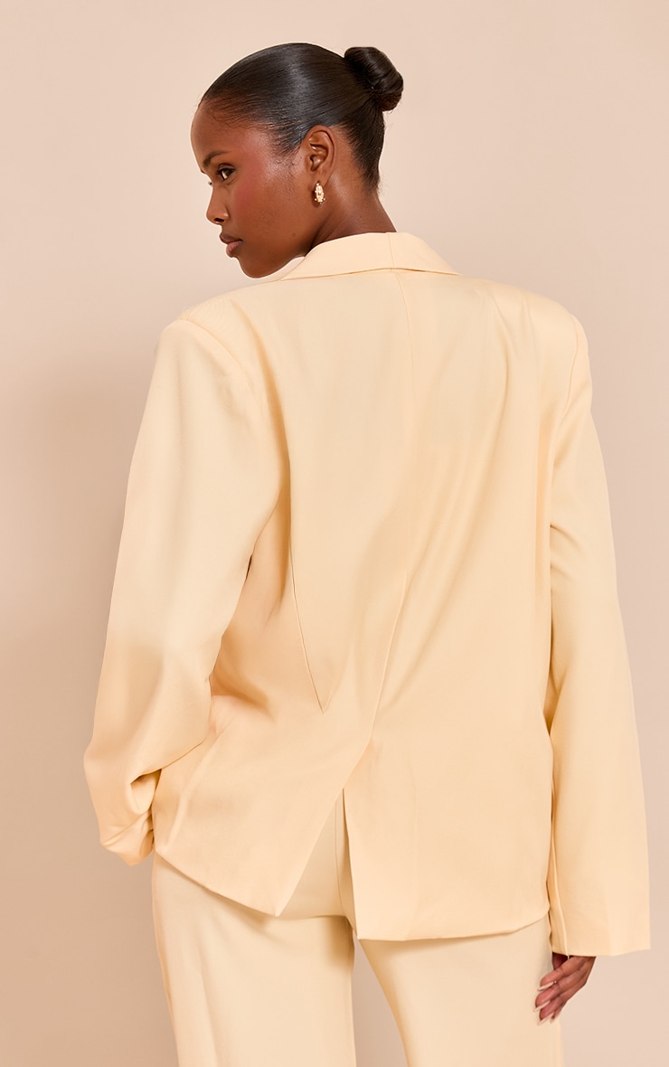 Butter Yellow Tailored Longline Blazer image 2