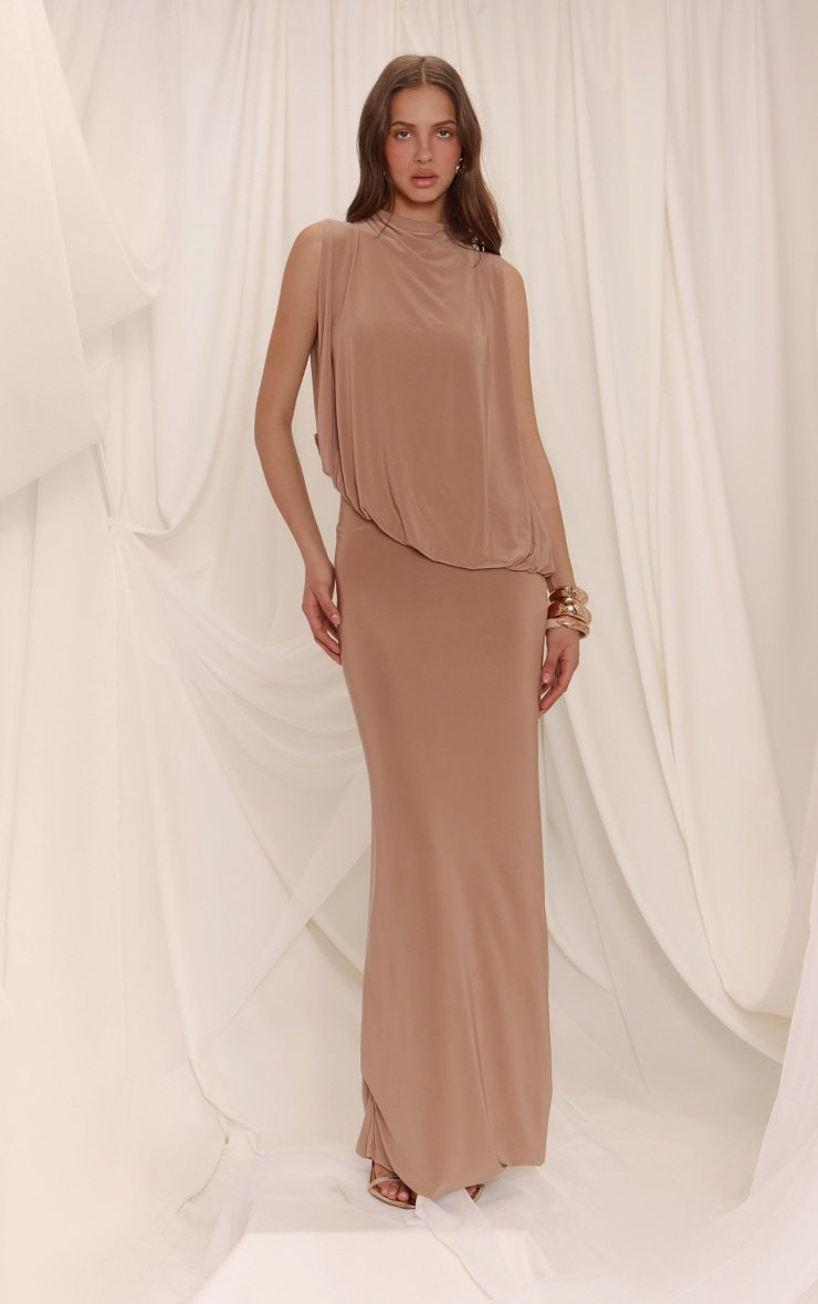 Sand Mid Rise Maxi Skirt image 2