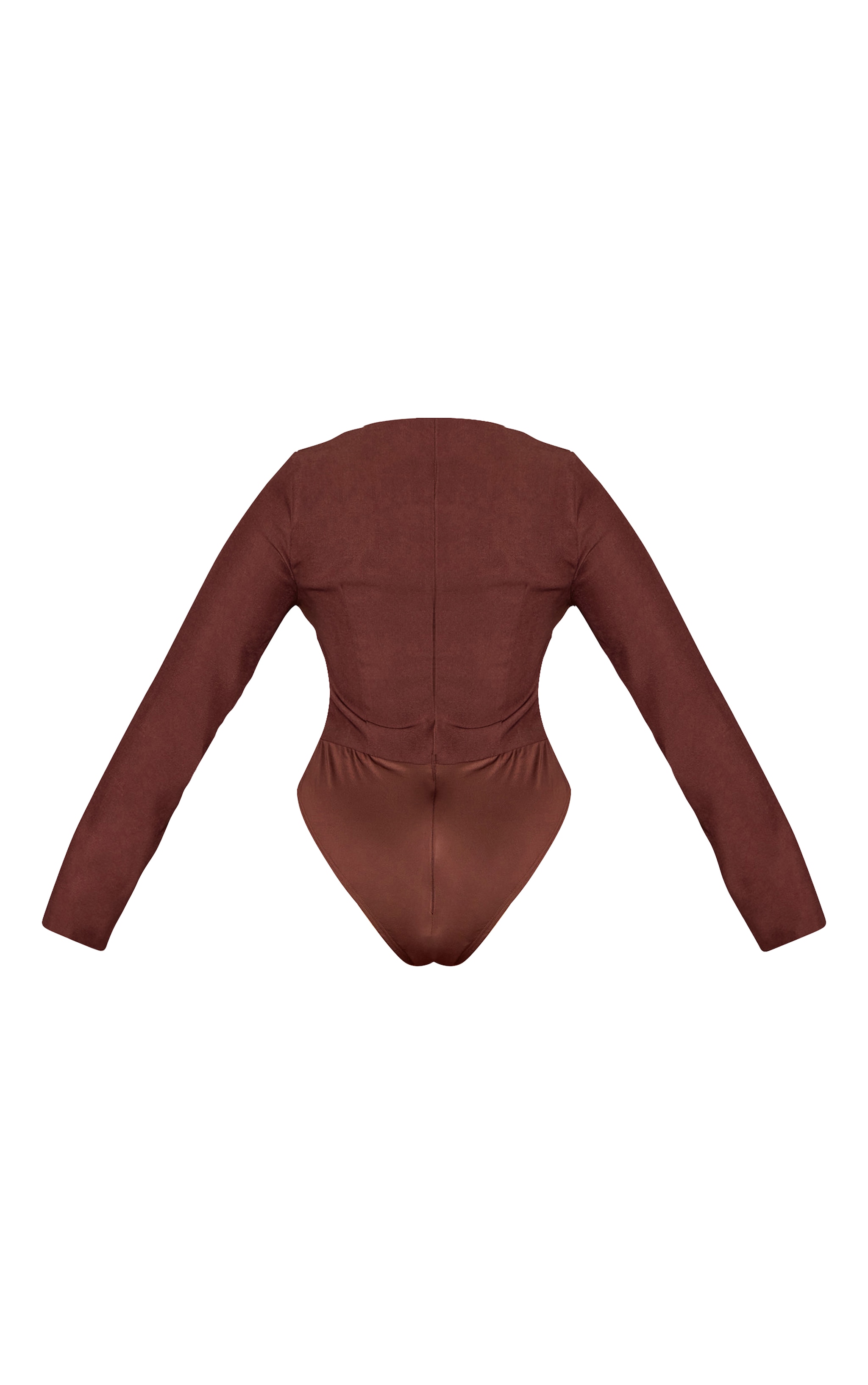 Shape Chocolate Mesh Long Sleeve Corset Bodysuit image 6