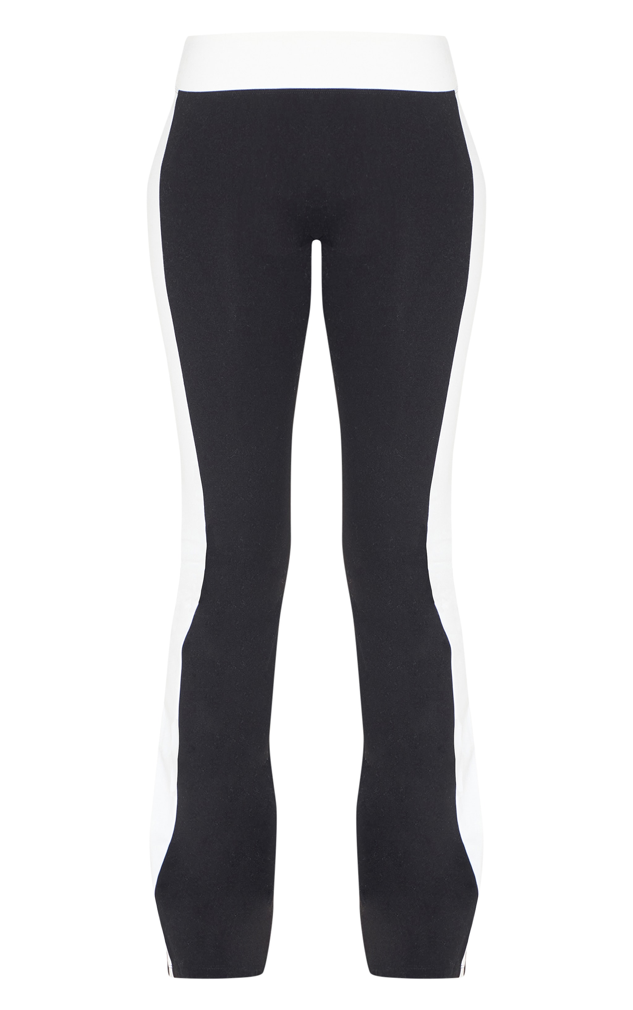 Black Sculpt Contrast Panel Yoga Pants image 5