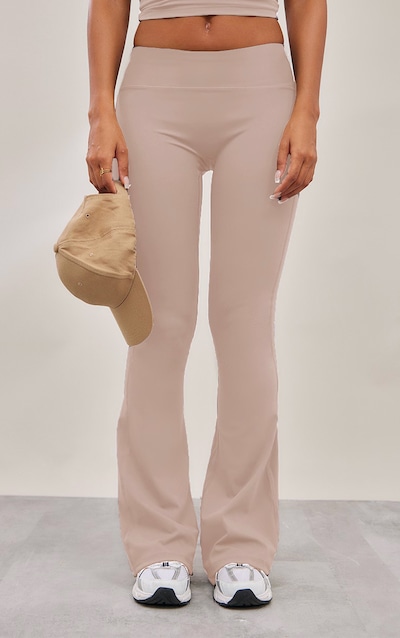 Pantalon de yoga flare en Sculpt taupe foncé