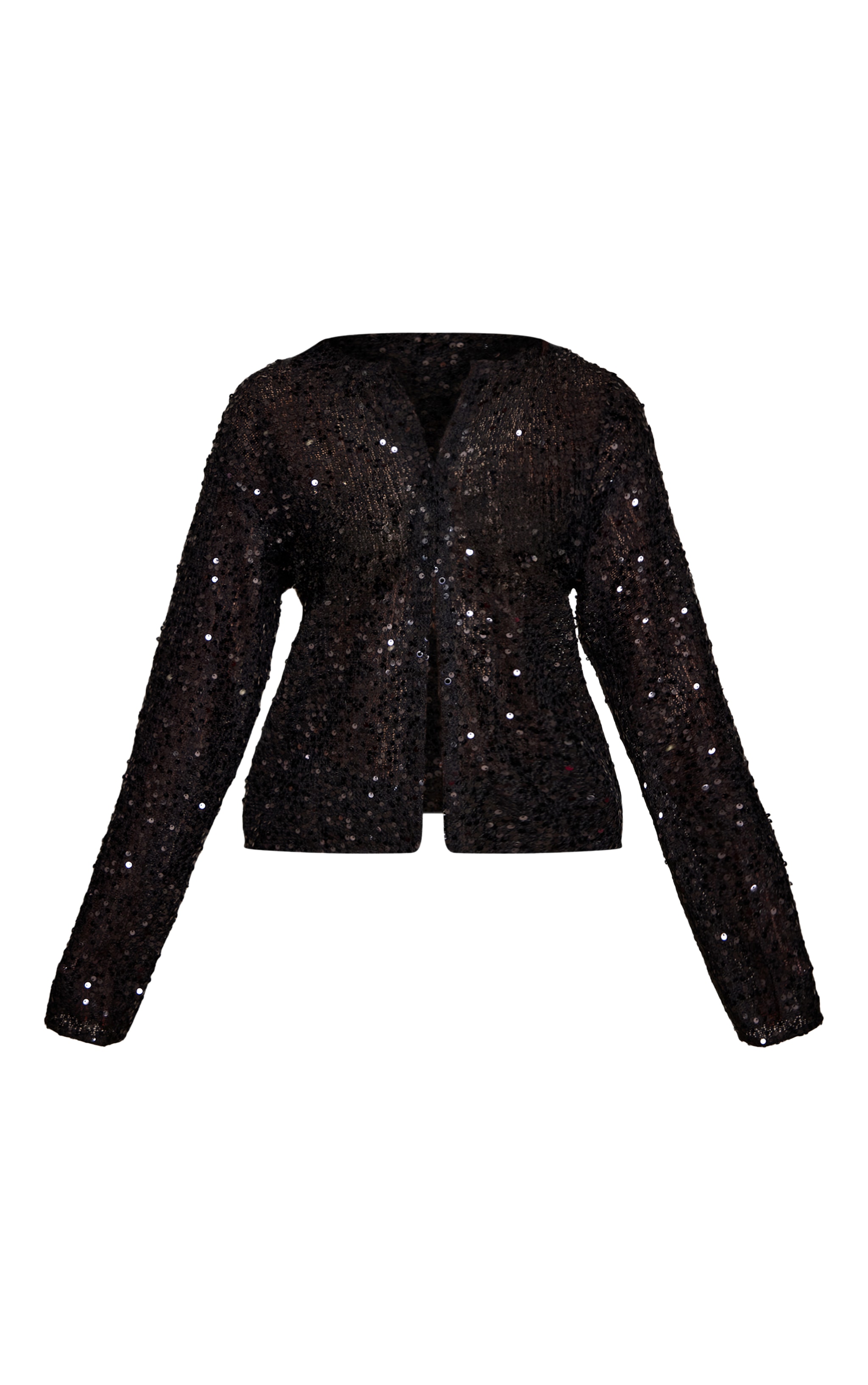 Petite Chemise noire à sequins et boutons image 5