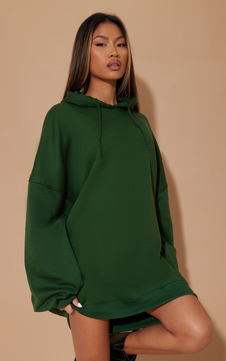 Recycled Forest Green Hooded Sweater ...