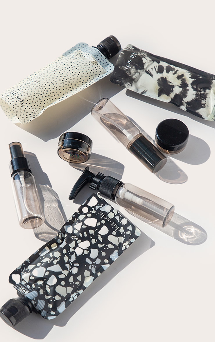 Kitsch 11 Piece Travel Bottle Set Black image 3