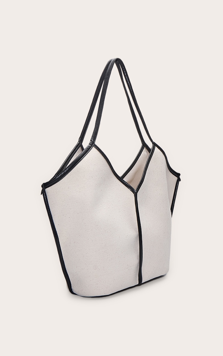 Natural Contrast Canvas Tote Bag image 3