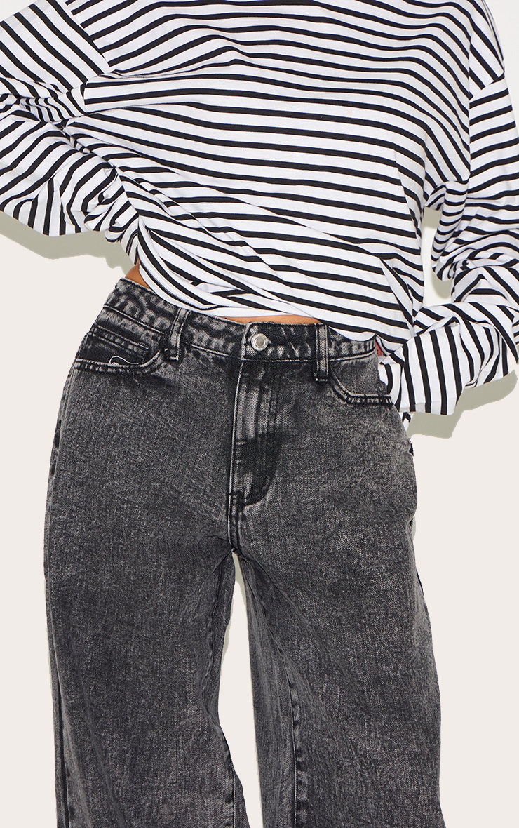 Petite Jean large gris délavé image 4