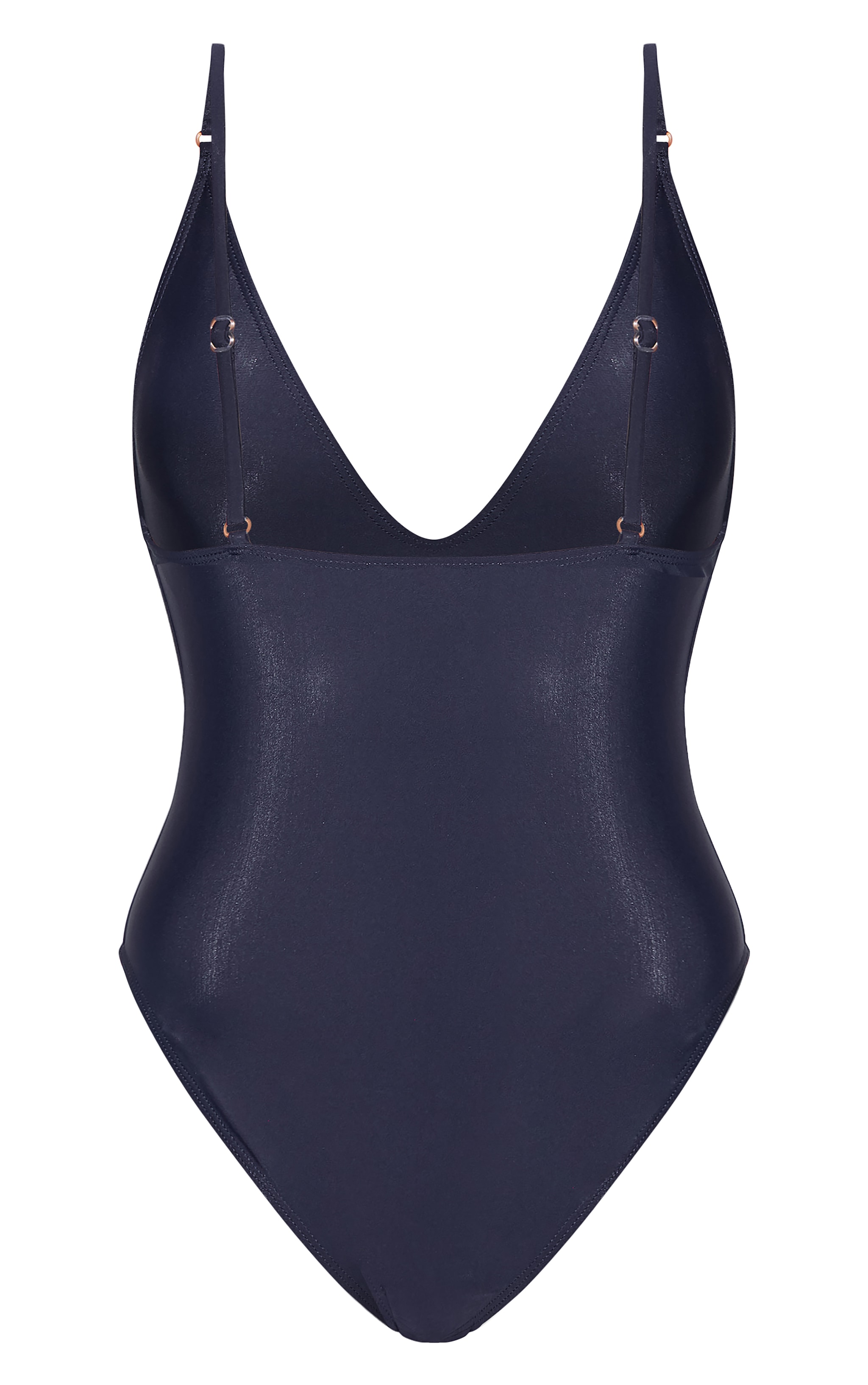 Navy Basic Low Scoop Swimsuit image 2