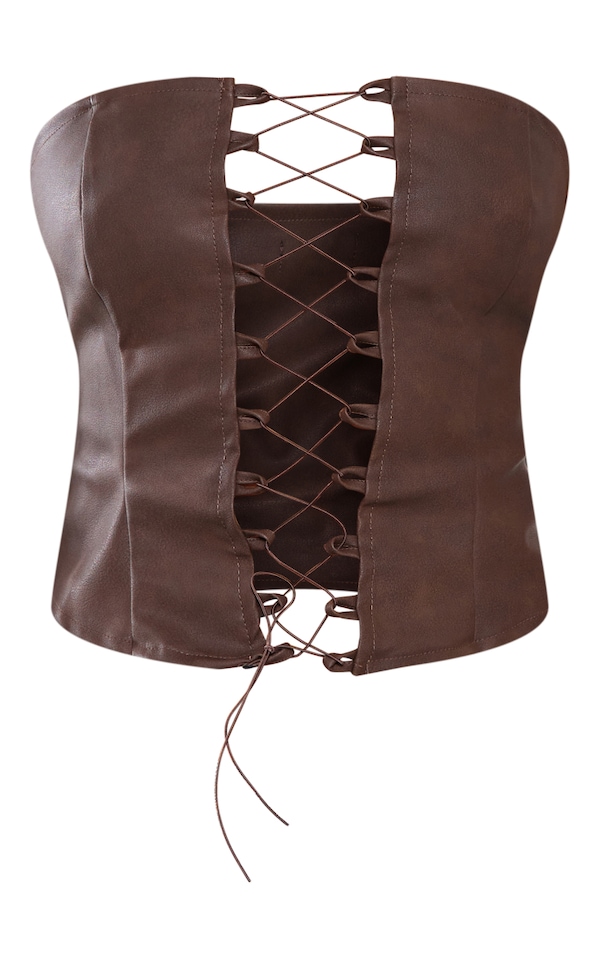 lace up faux leather corset belt