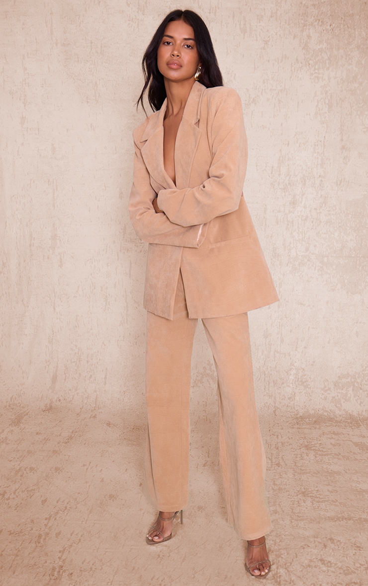 Sand Croc Suede Blazer image 3