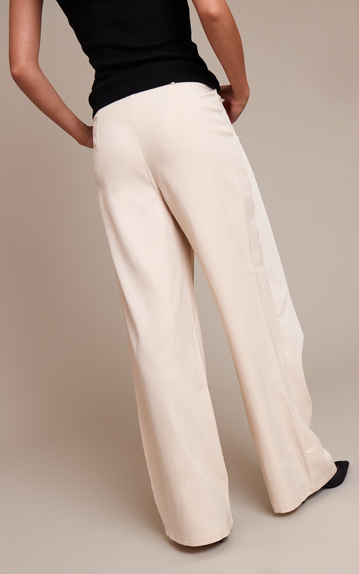 Stone Woven Wrap Front Pants image 3