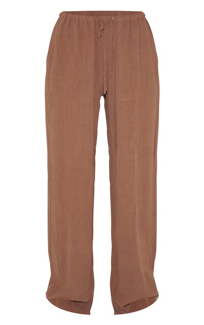 The Sweetest Love Drawstring Pants Pink/Chocolate Stripe