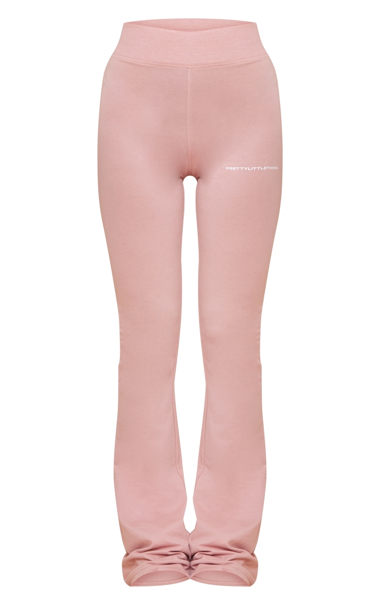 PRETTYLITTLETHING Light Pink Printed Flared Pants image 5