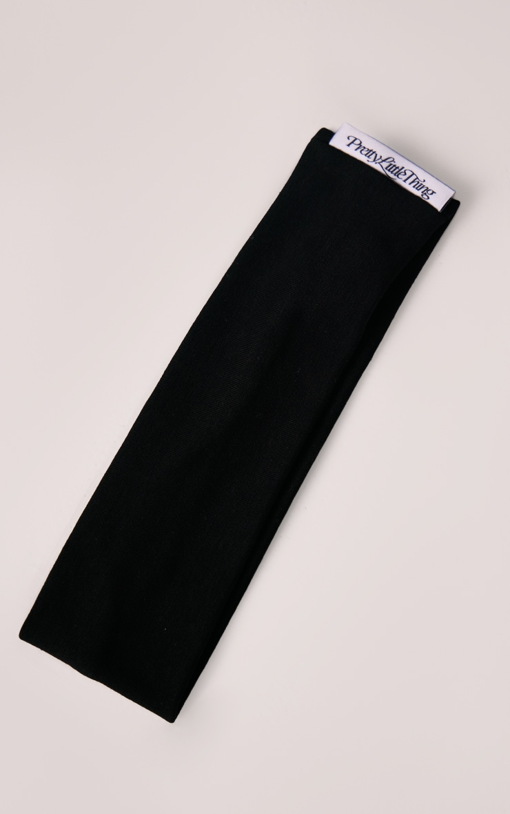 Black Jersey Headband image 2