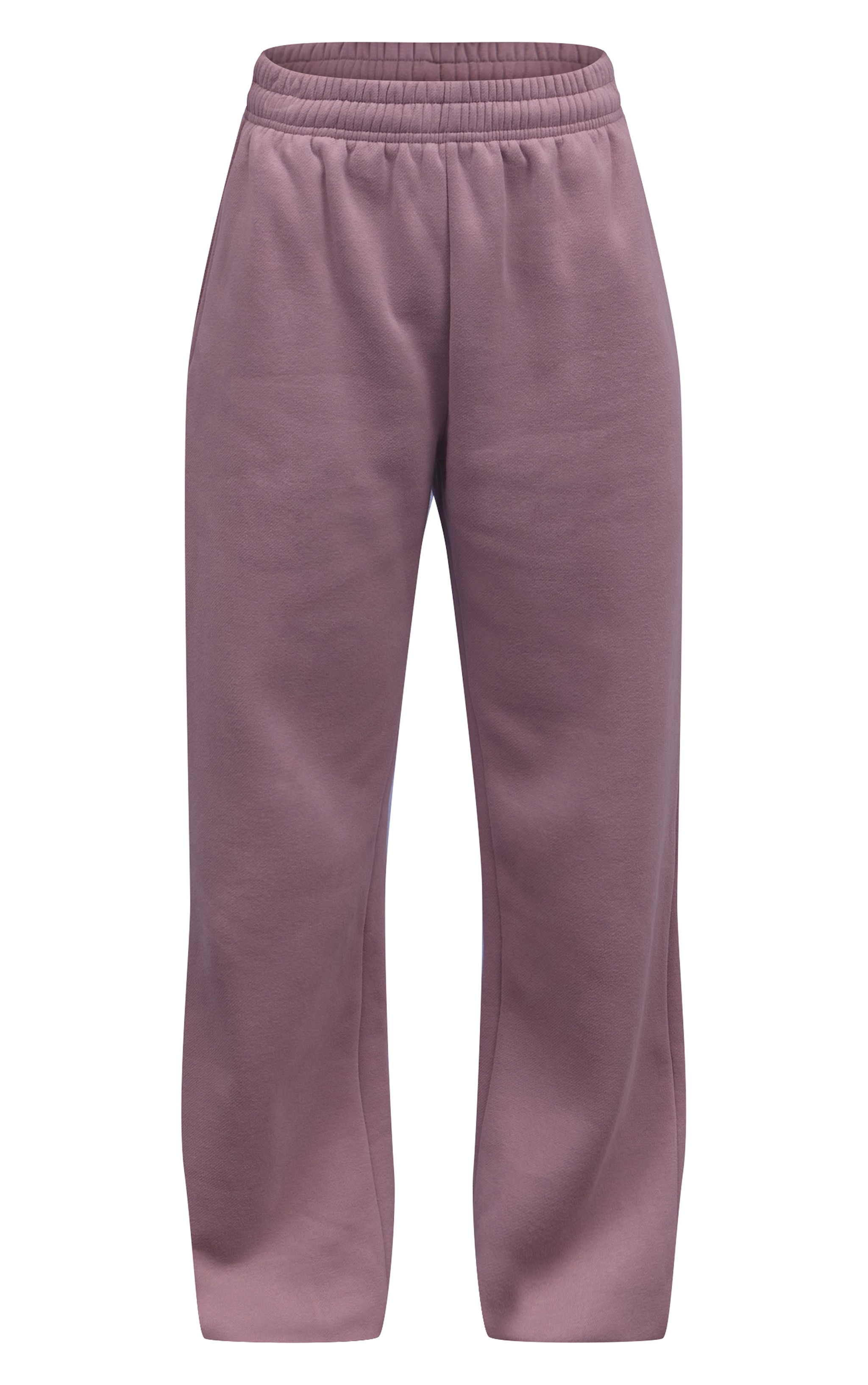 Mauve Cotton Fleece Cuffed Sweat Pants image 5