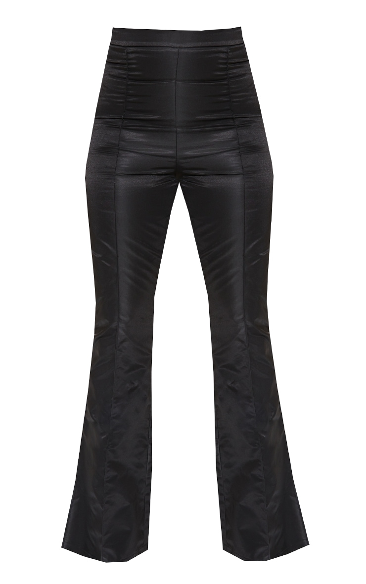 Black Nylon Pintuck Pants | Co-ords | PrettyLittleThing USA