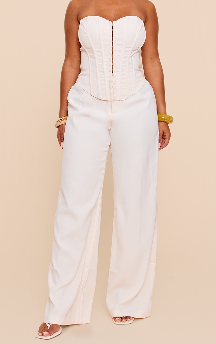Shape Butter Cream Tailored Woven Wide Leg Pants image 2