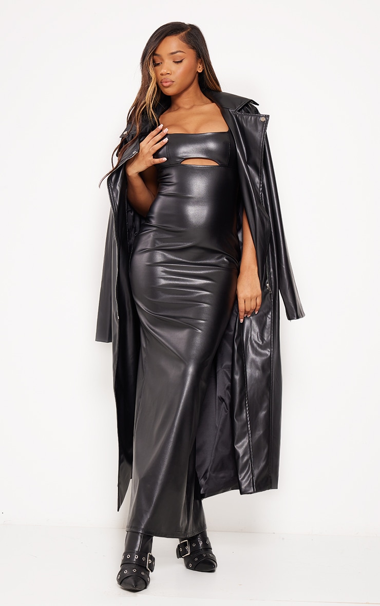 Faux leather sales dress size 18