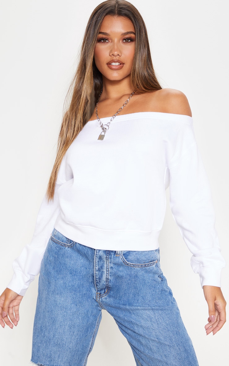 White Bardot Oversized Sweater