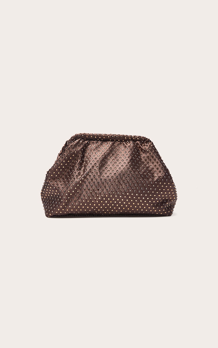 Chocolate Hot Fix Clutch Bag image 2