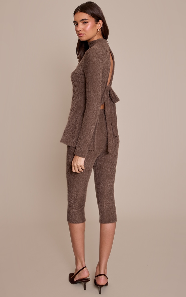 Dark Taupe Brushed Textured Capri image 3