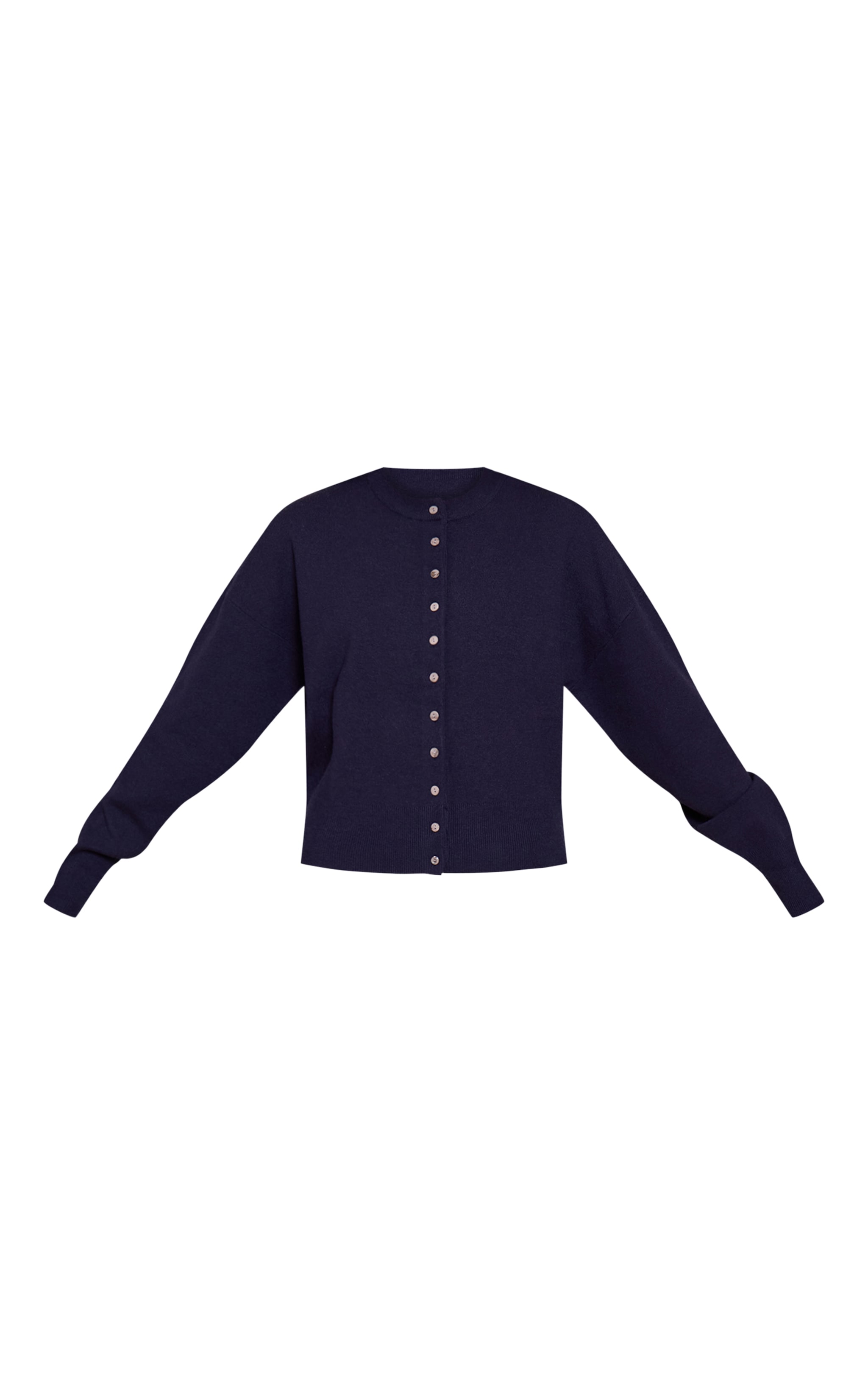 Cardigan en maille tricot compacte bleu marine image 5