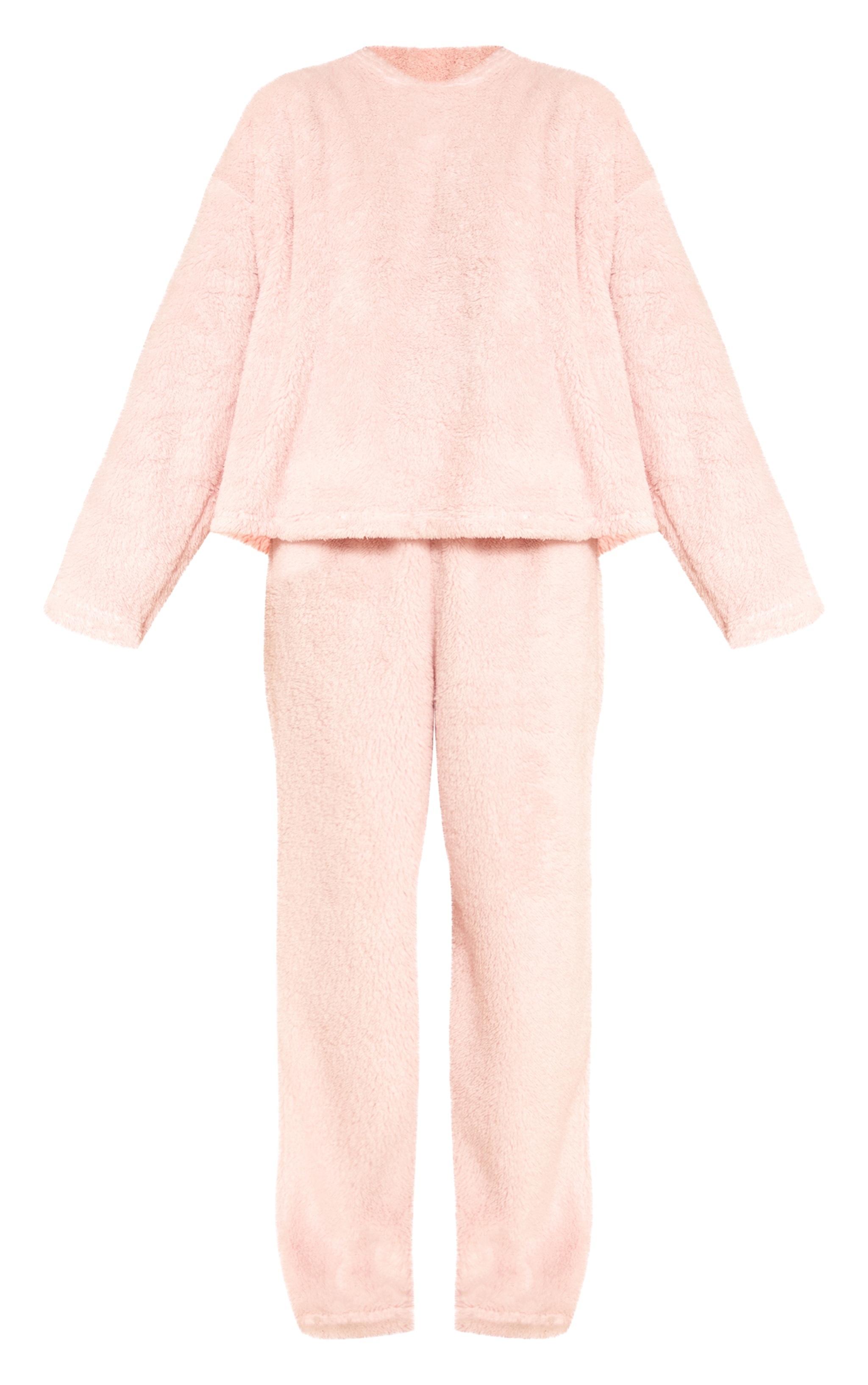 Pink Fleece Sweatshirt Pajama Set image 5