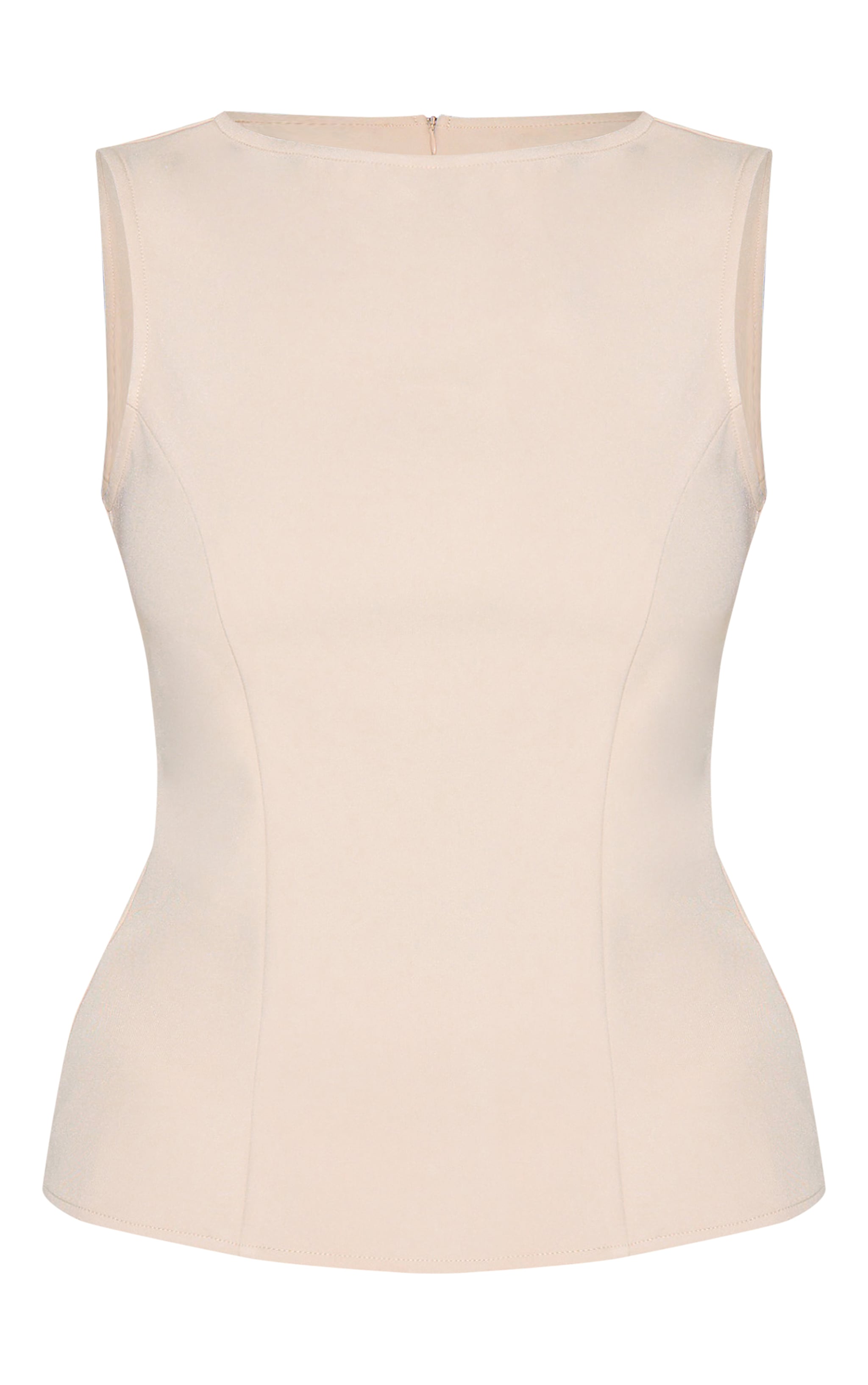 Sand Woven Sleeveless Long Top image 5
