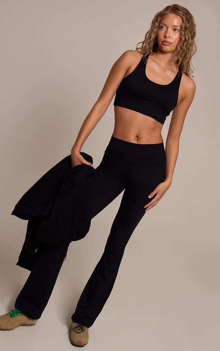 Black Ultimate Sculpt Double Layer Padded Sports Bra image 3