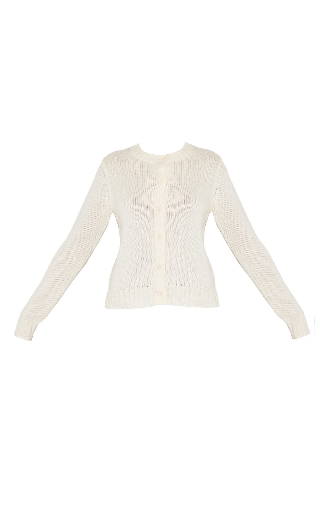 Creamy Knit Zip Up Cardigan