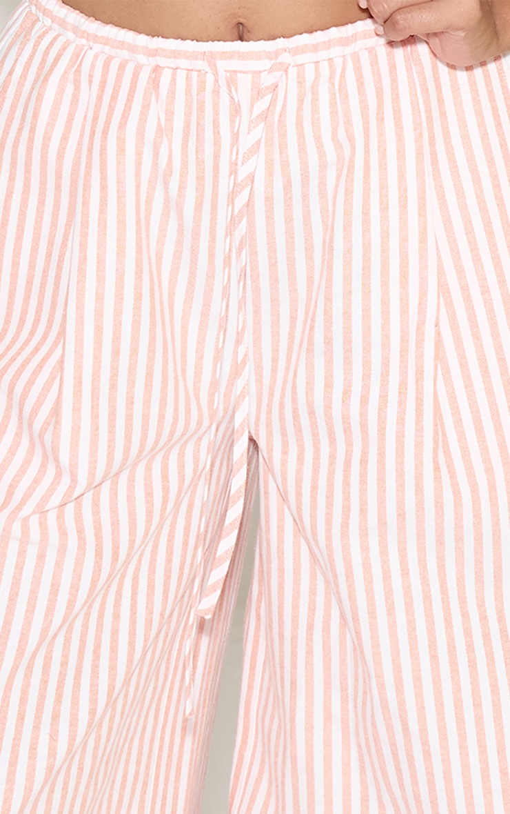 Orange Mid Rise Wdie Leg Pants image 4