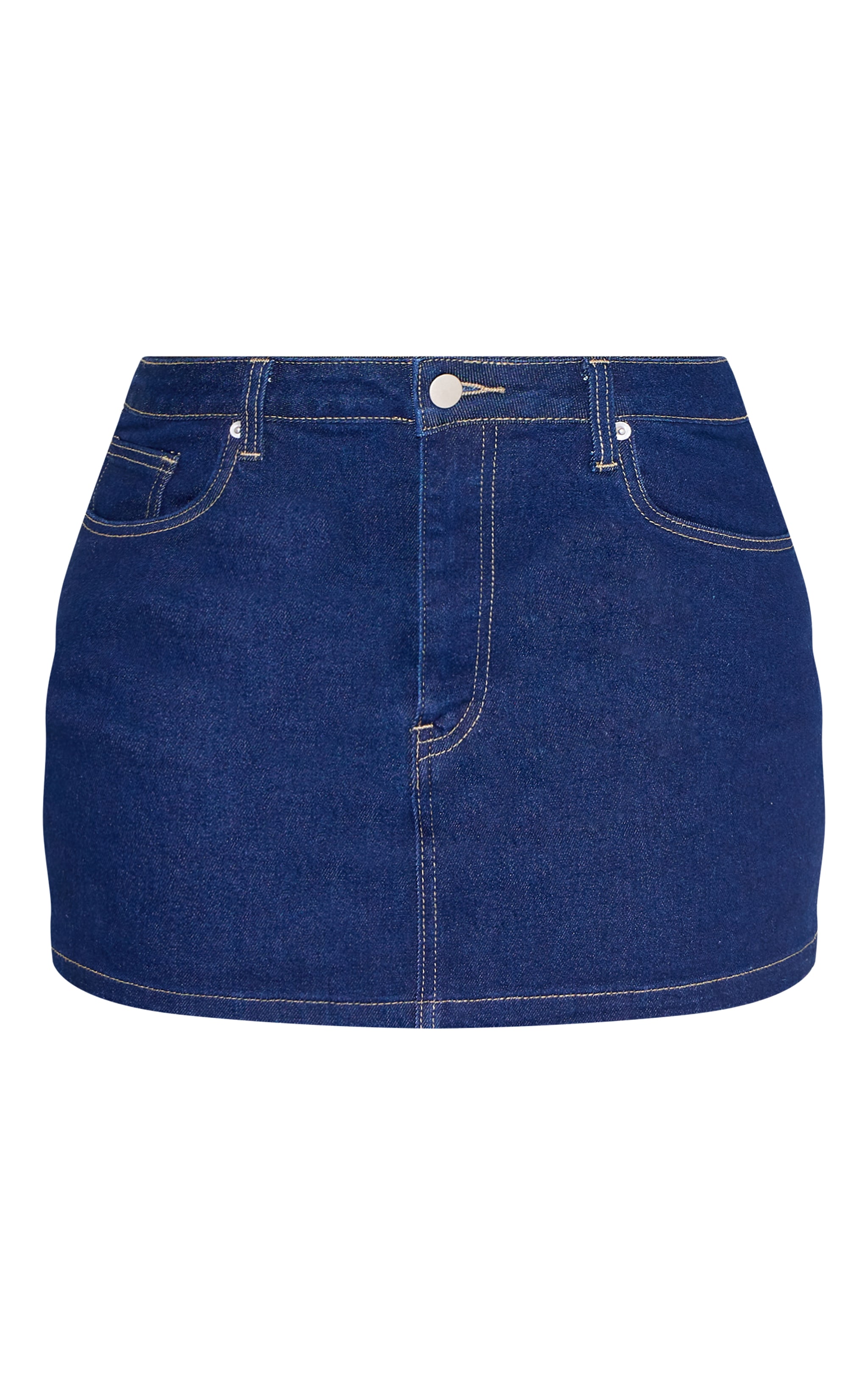 Shape Indigo Stretch Denim Mini Skirt image 6