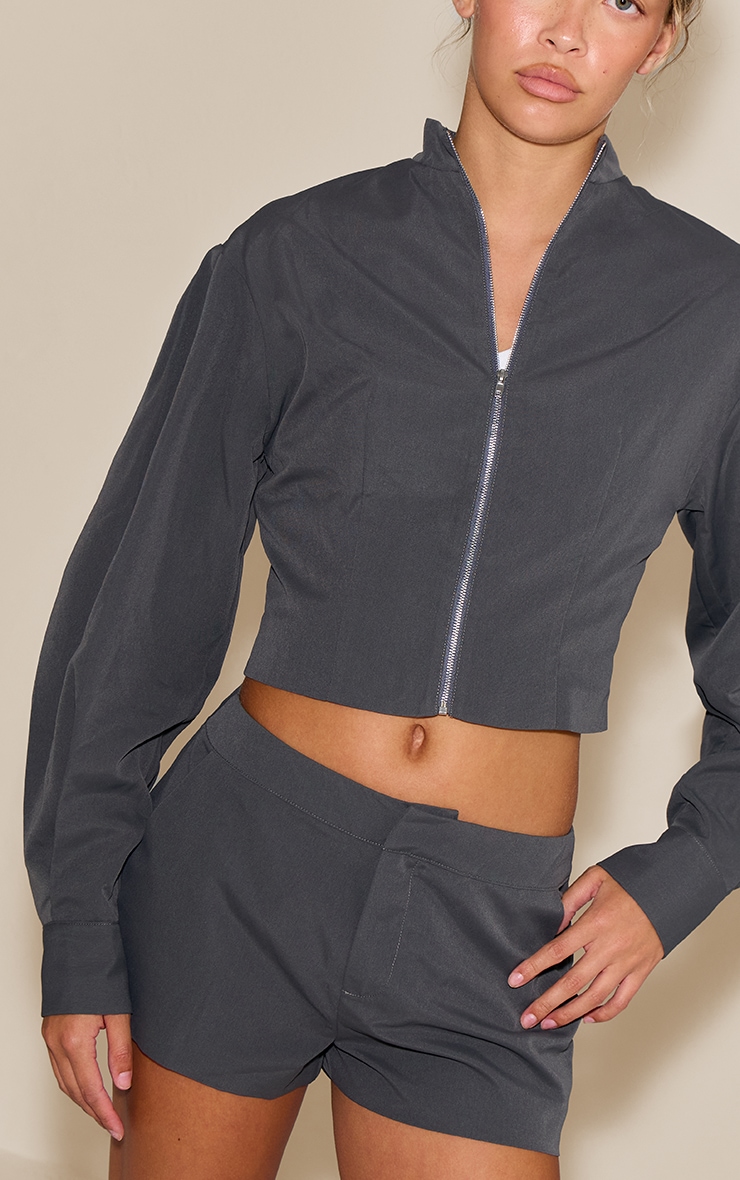 Grey Fitted Jacket image 4