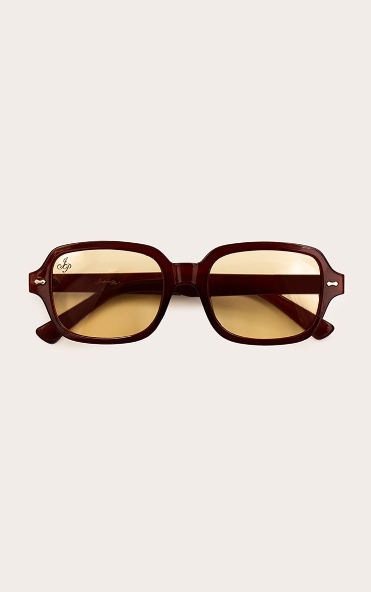 Jeepers Peepers Orange Square Frame Orange Lens Sunglasses image 2