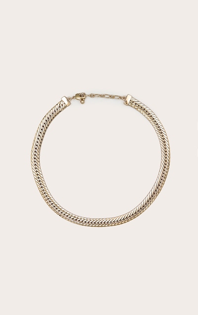 Gold Chunky Chain Simple Necklace