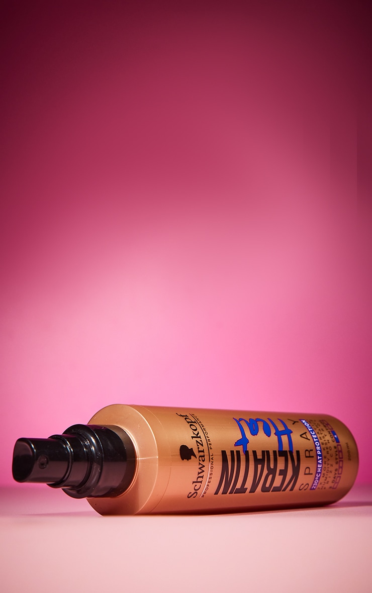 Schwarzkopf Heat Protection Hair Spray Keratin 200Ml PrettyLittleThing
