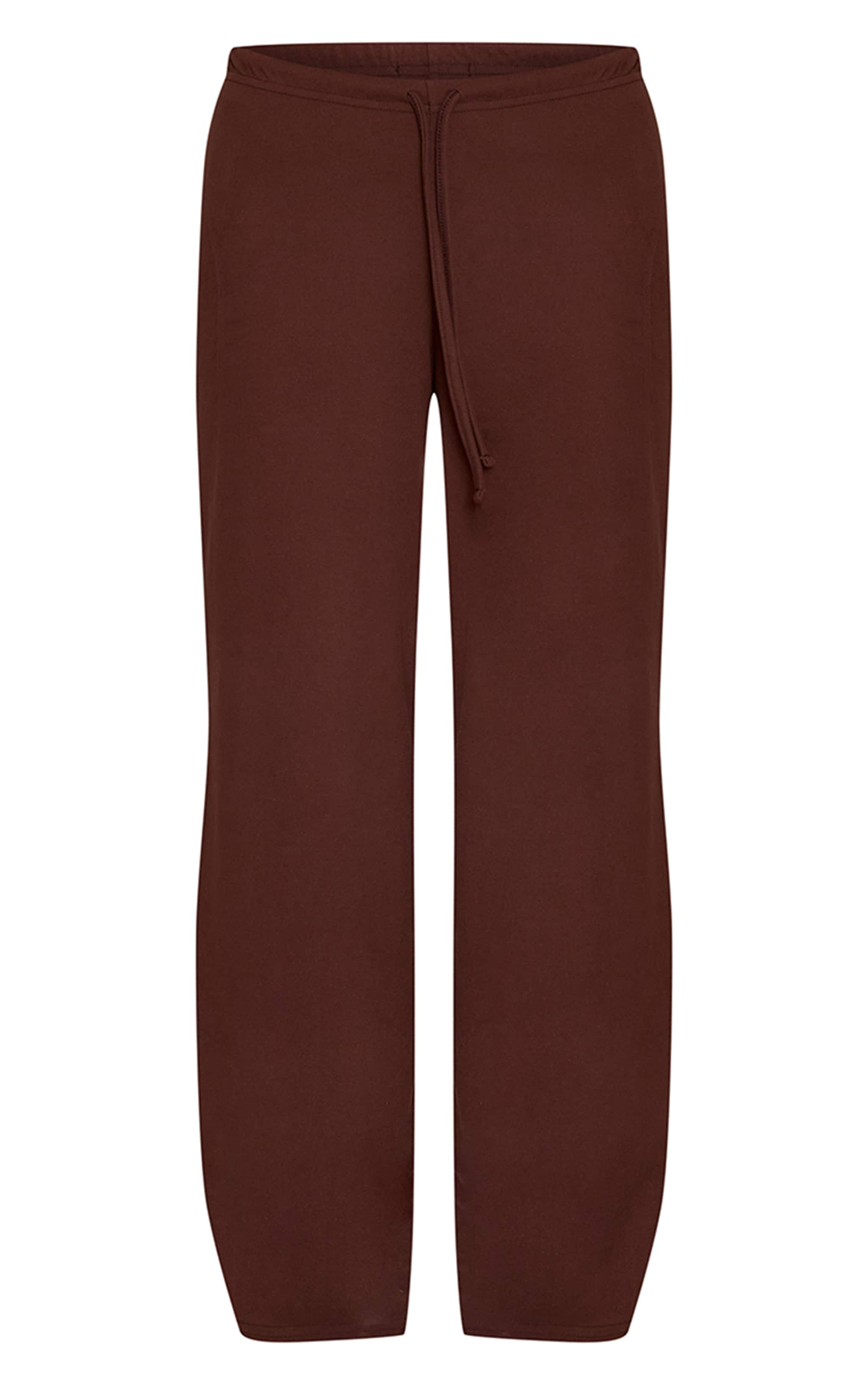 Chocolate Soft Touch Elasticated Trousers image 5