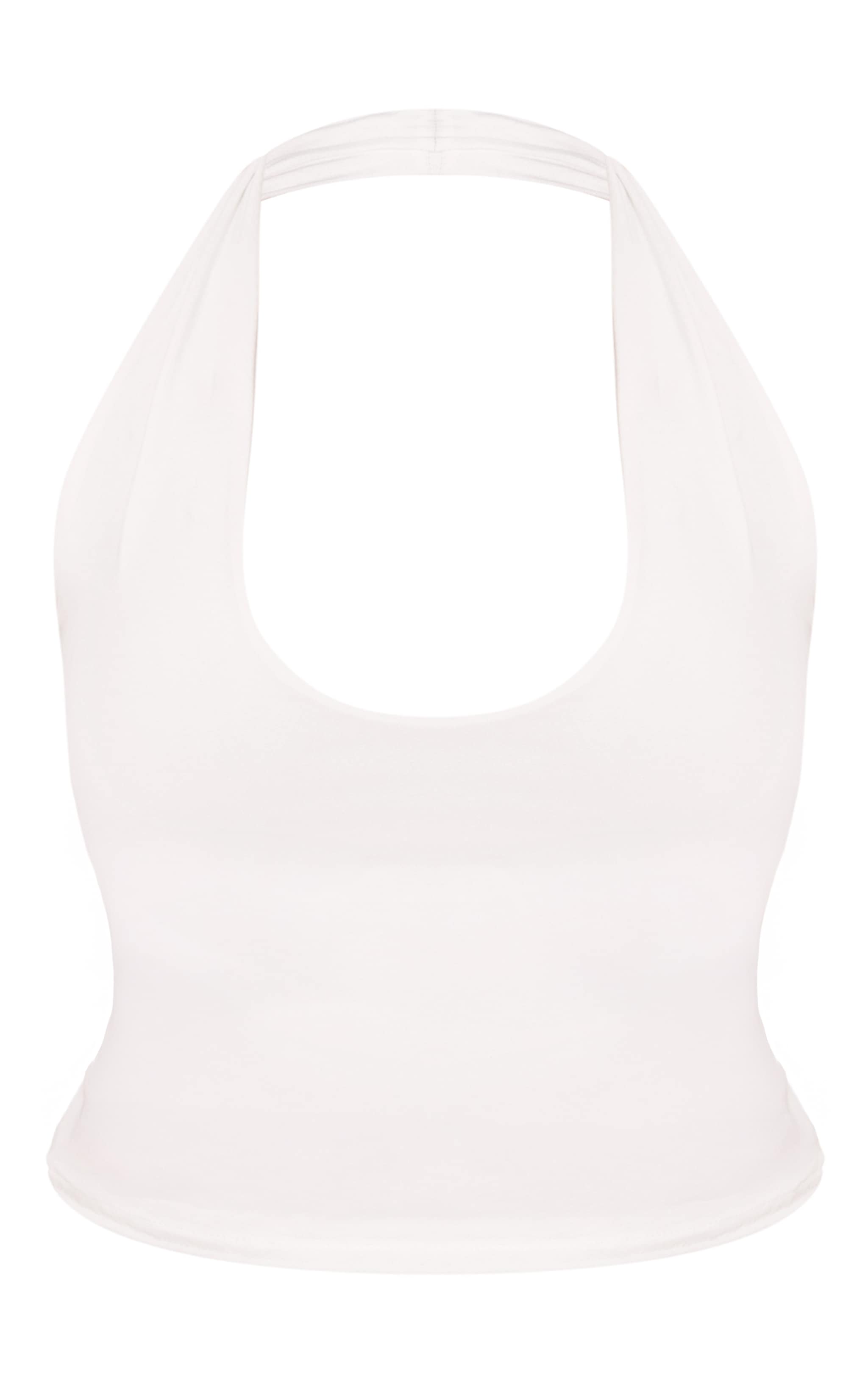 Shape white Slinky Halterneck Top image 5