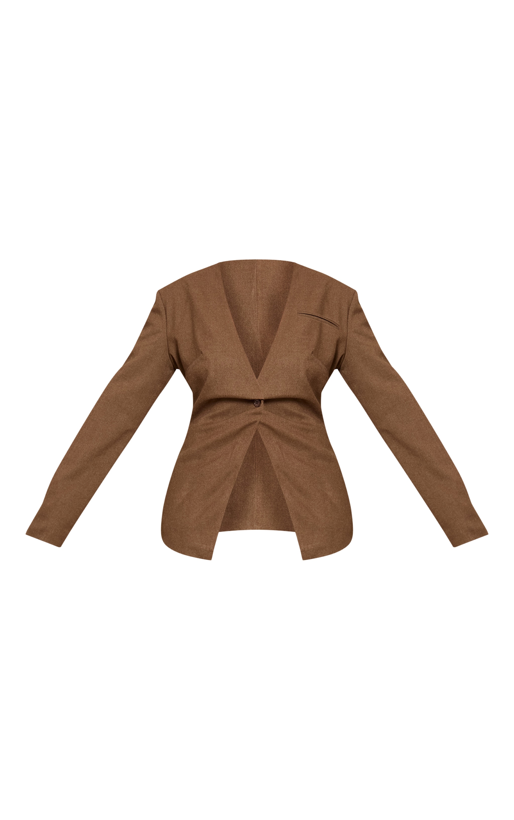 Shape Taupe Tailored Cinched Waist Blazer image 5