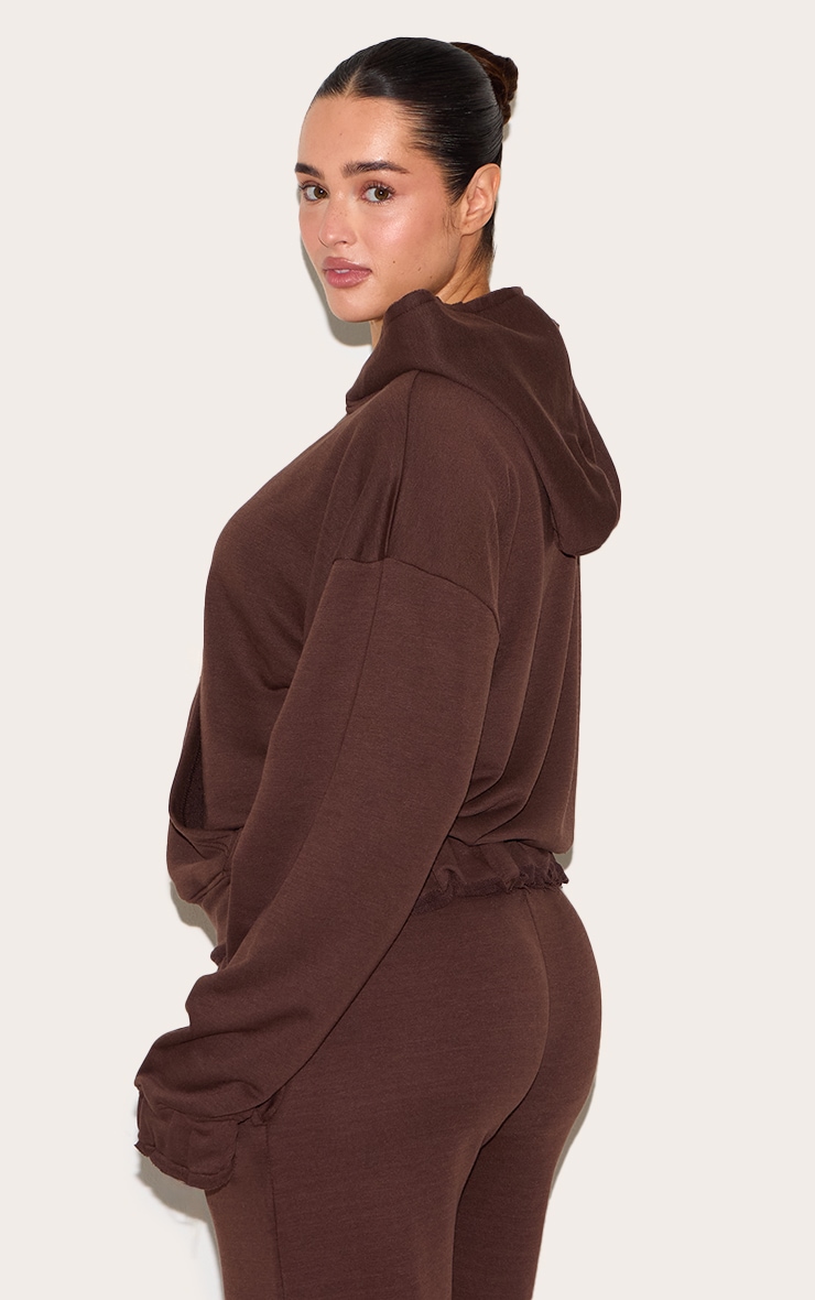 Shape Chocolate Zip Through Hoodie image 2