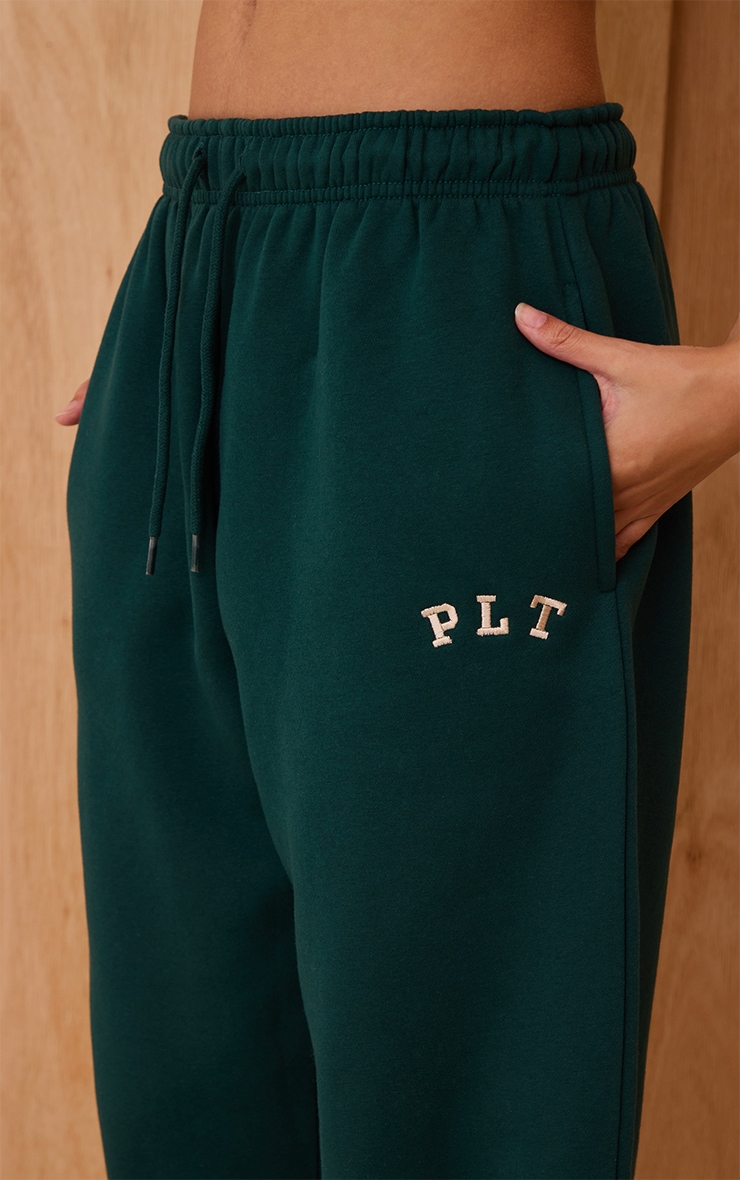 PRETTYLITTLETHING Jogging large oversize vert sapin à logo imprimé image 4