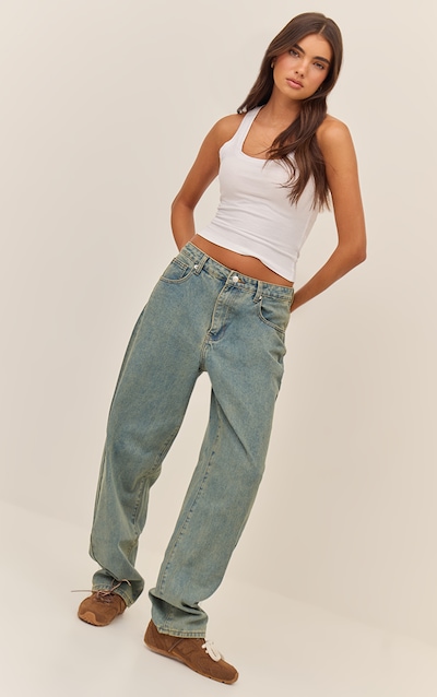 Jean boyfriend vintage à taille haute