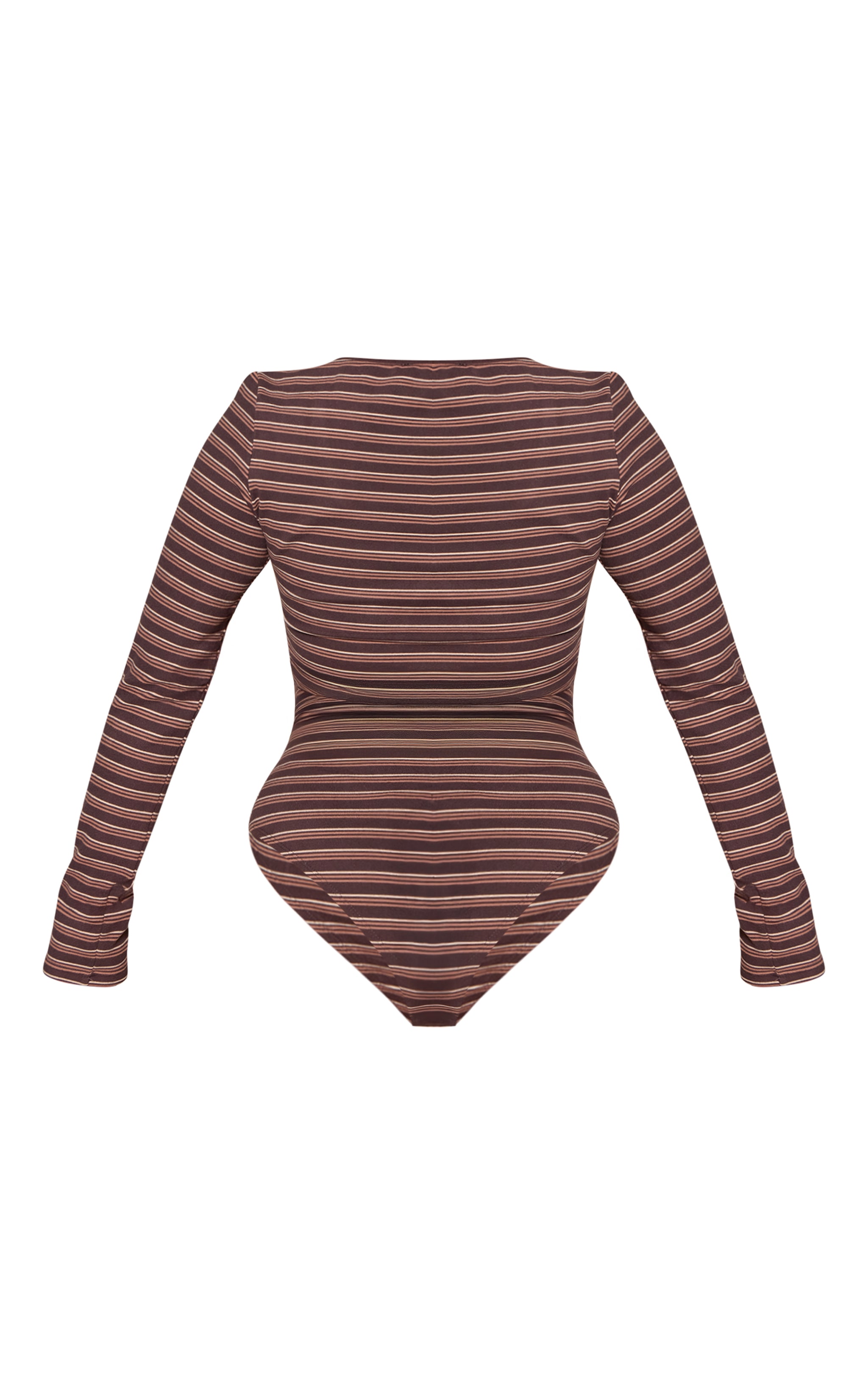 Shape Chocolate Striped Long Sleeve Bodysuit image 6