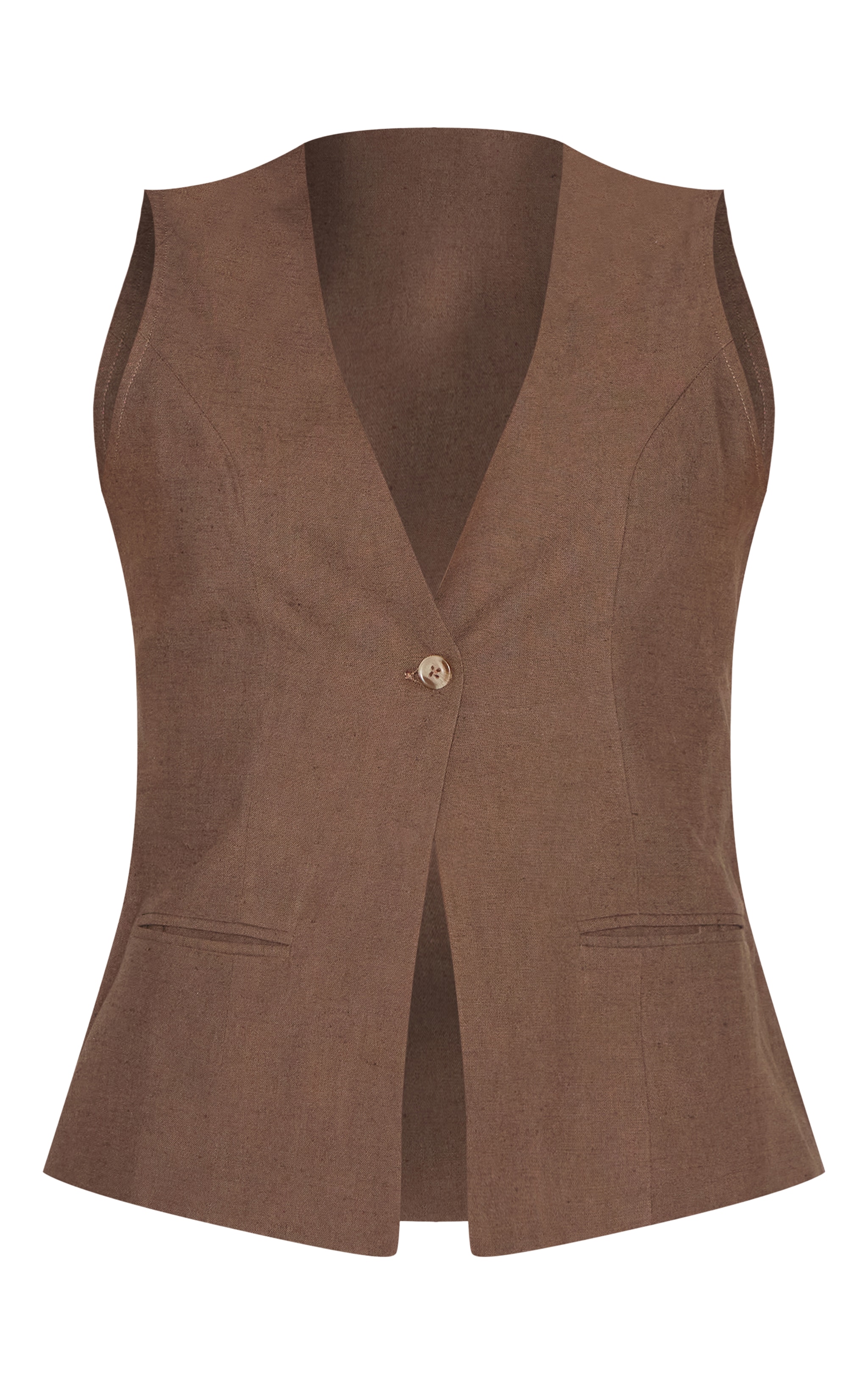 Deep Chocolate Textured Vest image 5