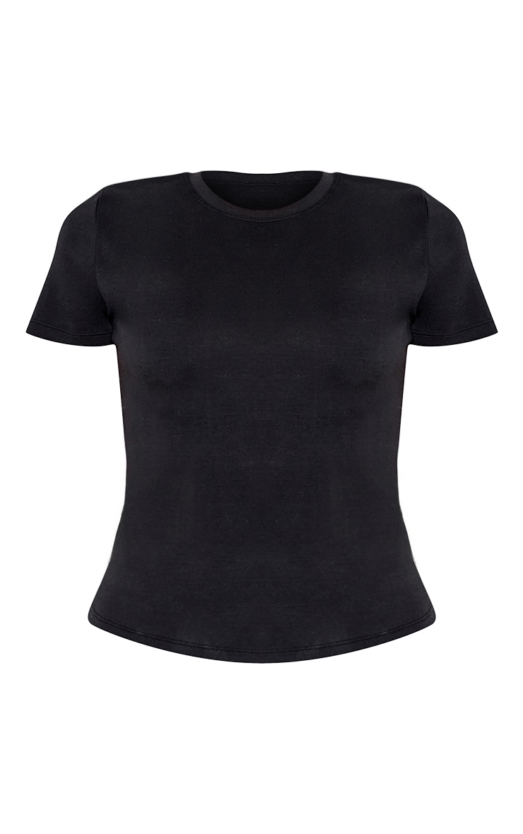 Black Super Soft Longline Top image 5