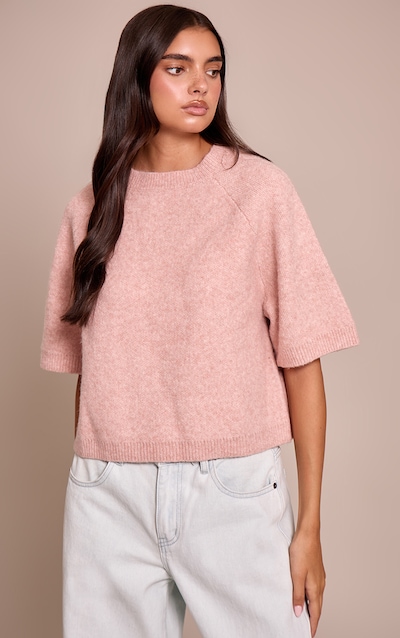 Soft Pink Soft Knit T-shirt